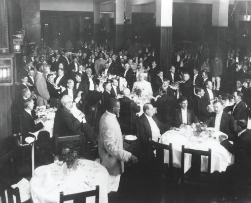 The grand opening banquet of the Grove Park Inn, July 12, 1913.