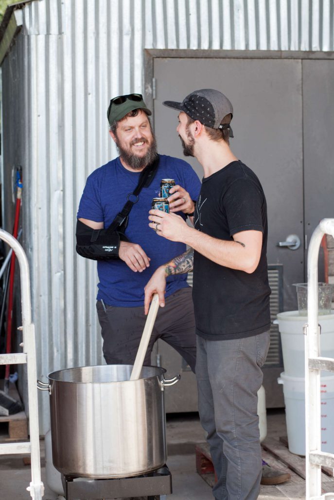 Pete Langheinrich and Kurtis Walsh of Asheville Brewing Company.