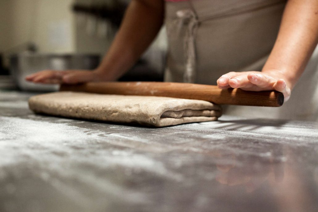 Croissant dough at OWL Bakery in Asheville