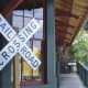 The railroad station in Saluda, North Carolina